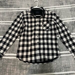 Nomad Black and White Checkered Shirt Jacket